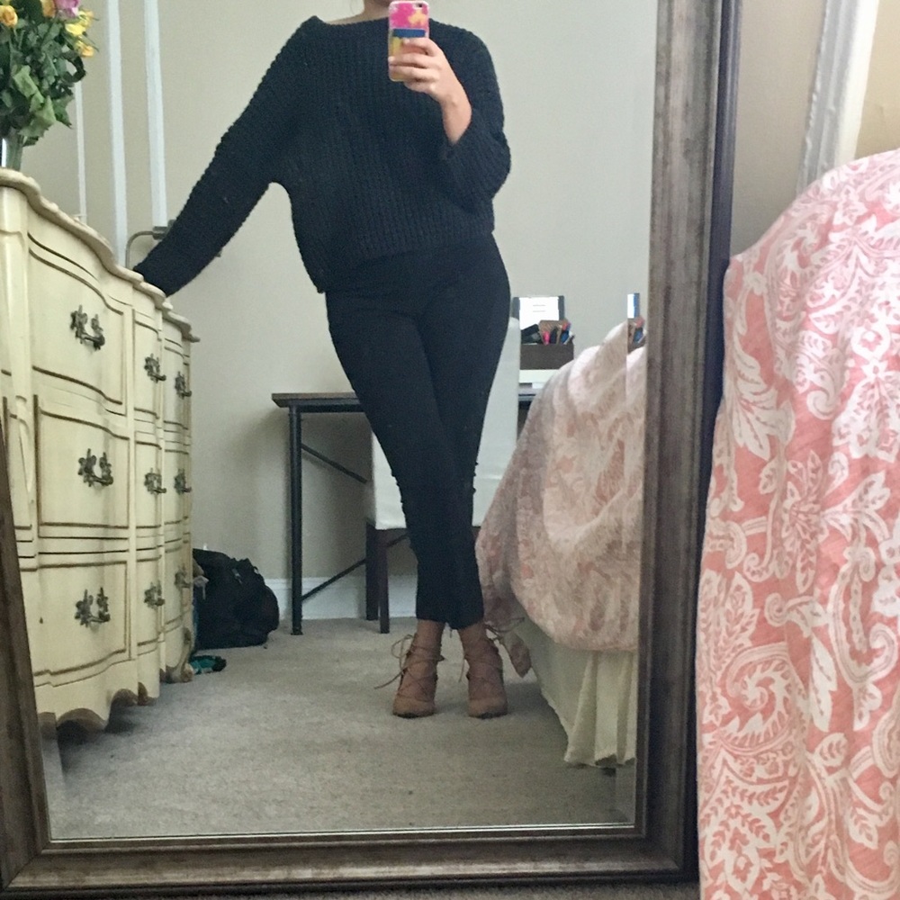 Zara chunky knit cropped sweater